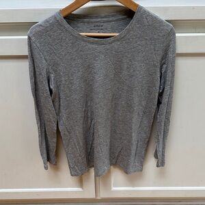 Vince Heather Gray Long Sleeve Tee